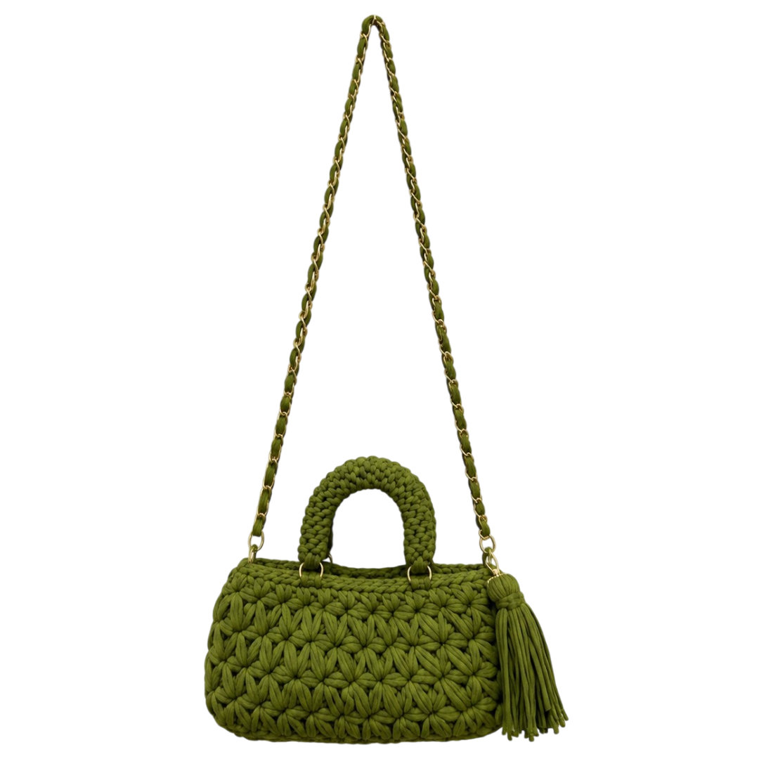 Fleur Bag | Olive Green / Hand, Shoulder or Crossbody Carry