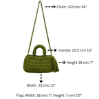Fleur Bag | Olive Green / Hand, Shoulder or Crossbody Carry