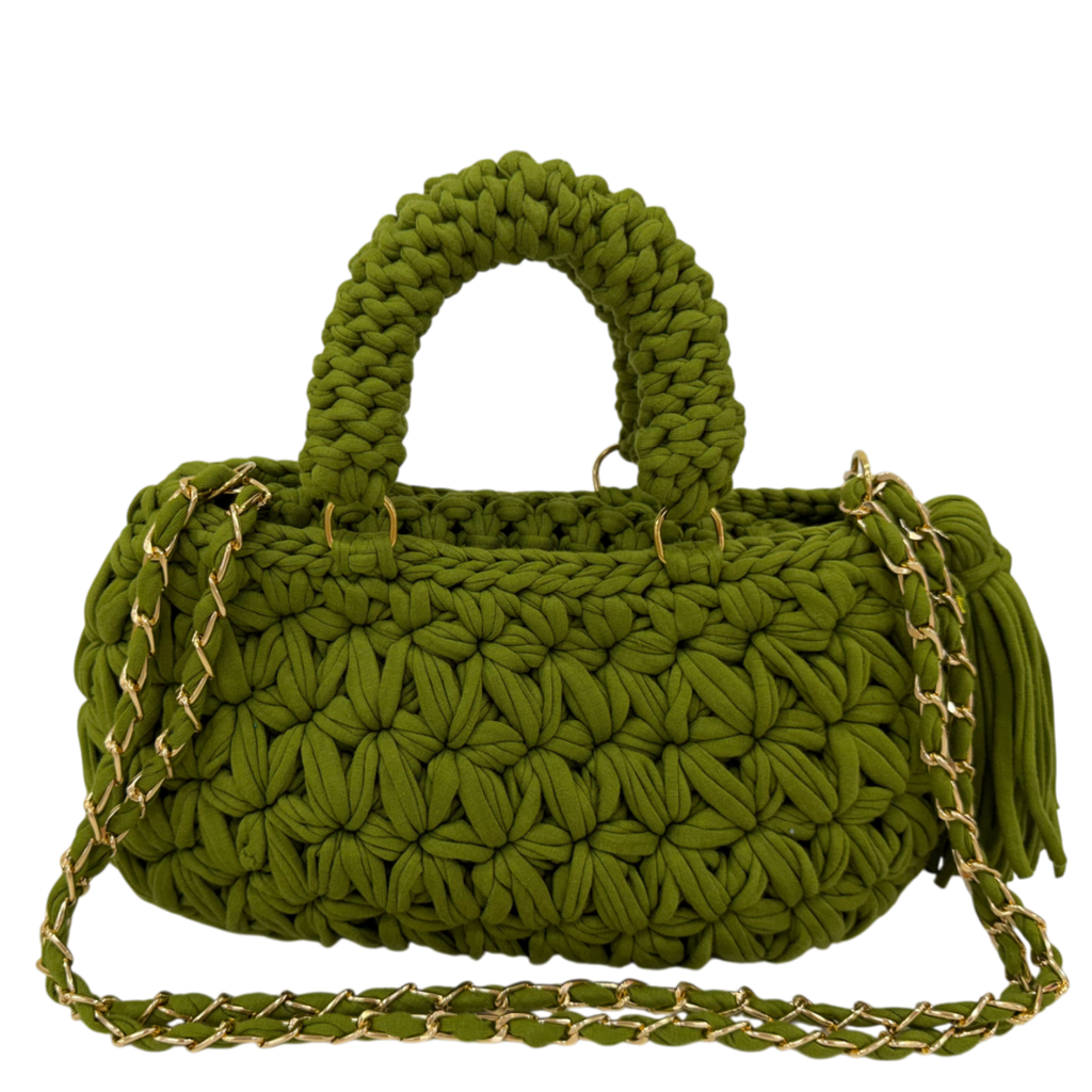 Fleur Bag | Olive Green / Hand, Shoulder or Crossbody Carry