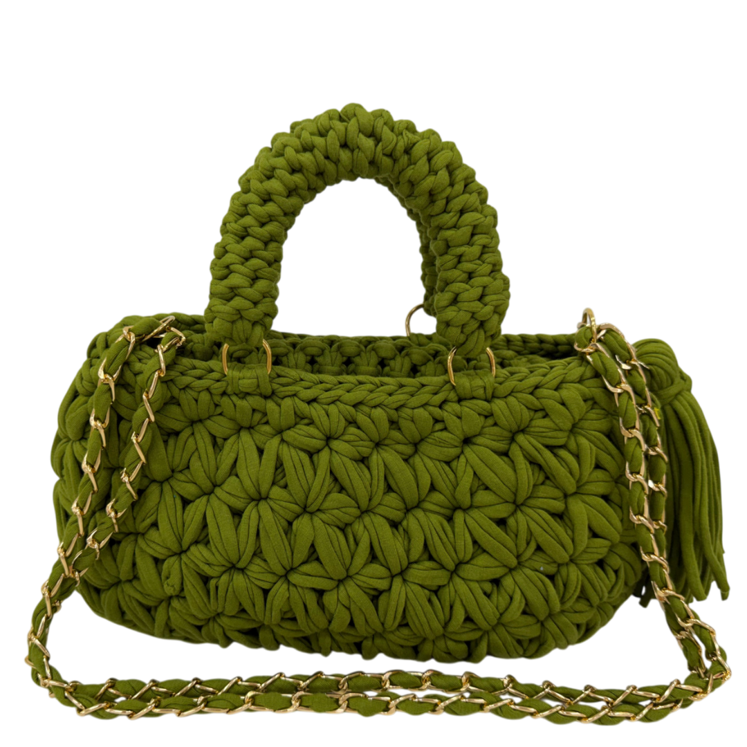 Fleur Bag | Olive Green / Hand, Shoulder or Crossbody Carry