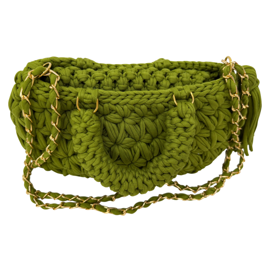 Fleur Bag | Olive Green / Hand, Shoulder or Crossbody Carry