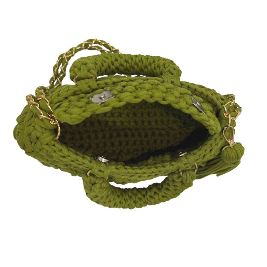 Fleur Bag | Olive Green / Hand, Shoulder or Crossbody Carry