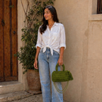 Fleur Bag | Olive Green / Hand, Shoulder or Crossbody Carry