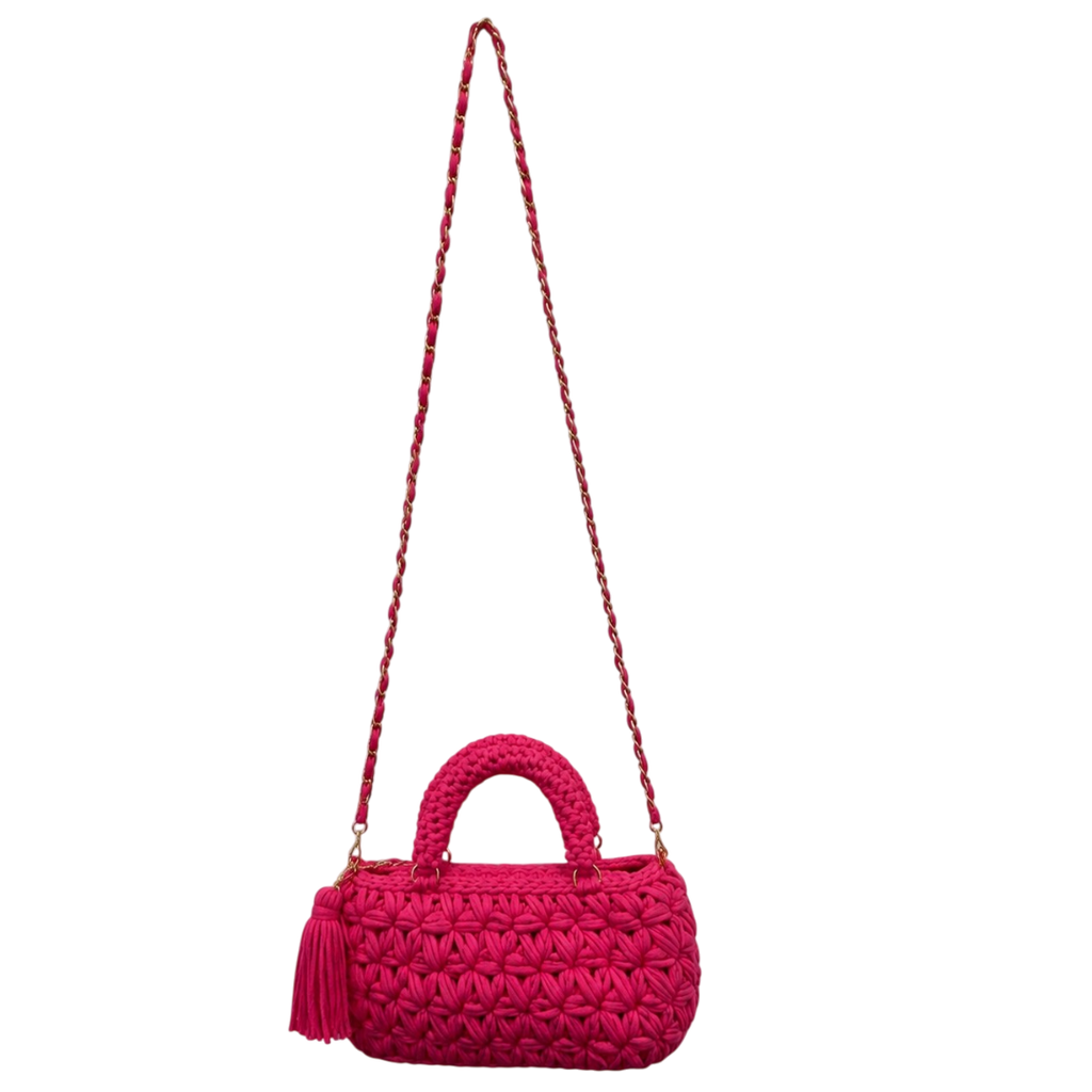 Fleur Bag | Hot Pink / Hand, Shoulder or Crossbody Carry