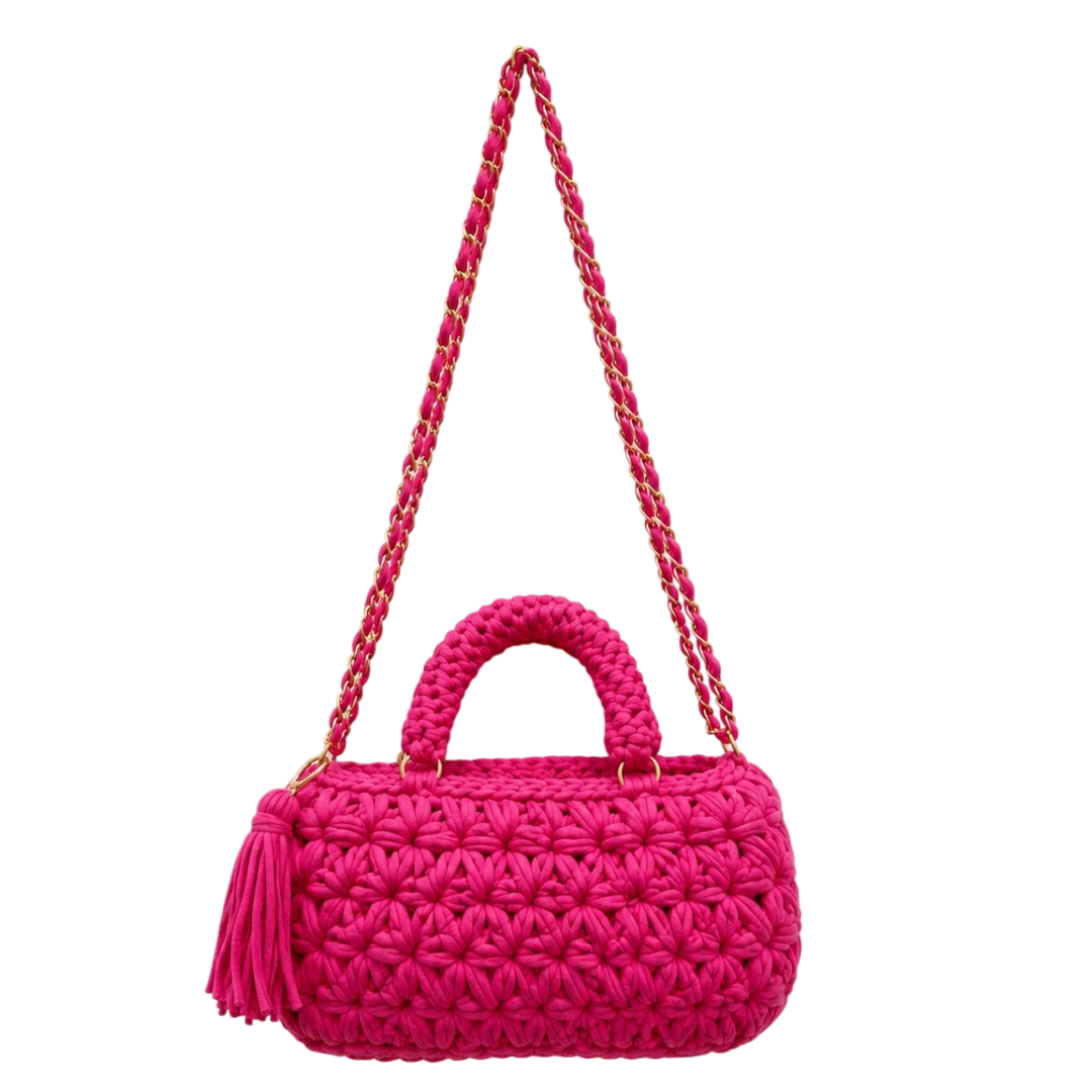 Fleur Bag | Hot Pink / Hand, Shoulder or Crossbody Carry
