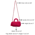 Fleur Bag | Hot Pink / Hand, Shoulder or Crossbody Carry