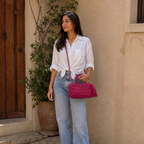 Fleur Bag | Hot Pink / Hand, Shoulder or Crossbody Carry