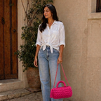 Fleur Bag | Hot Pink / Hand, Shoulder or Crossbody Carry