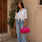 Fleur Bag | Hot Pink / Hand, Shoulder or Crossbody Carry