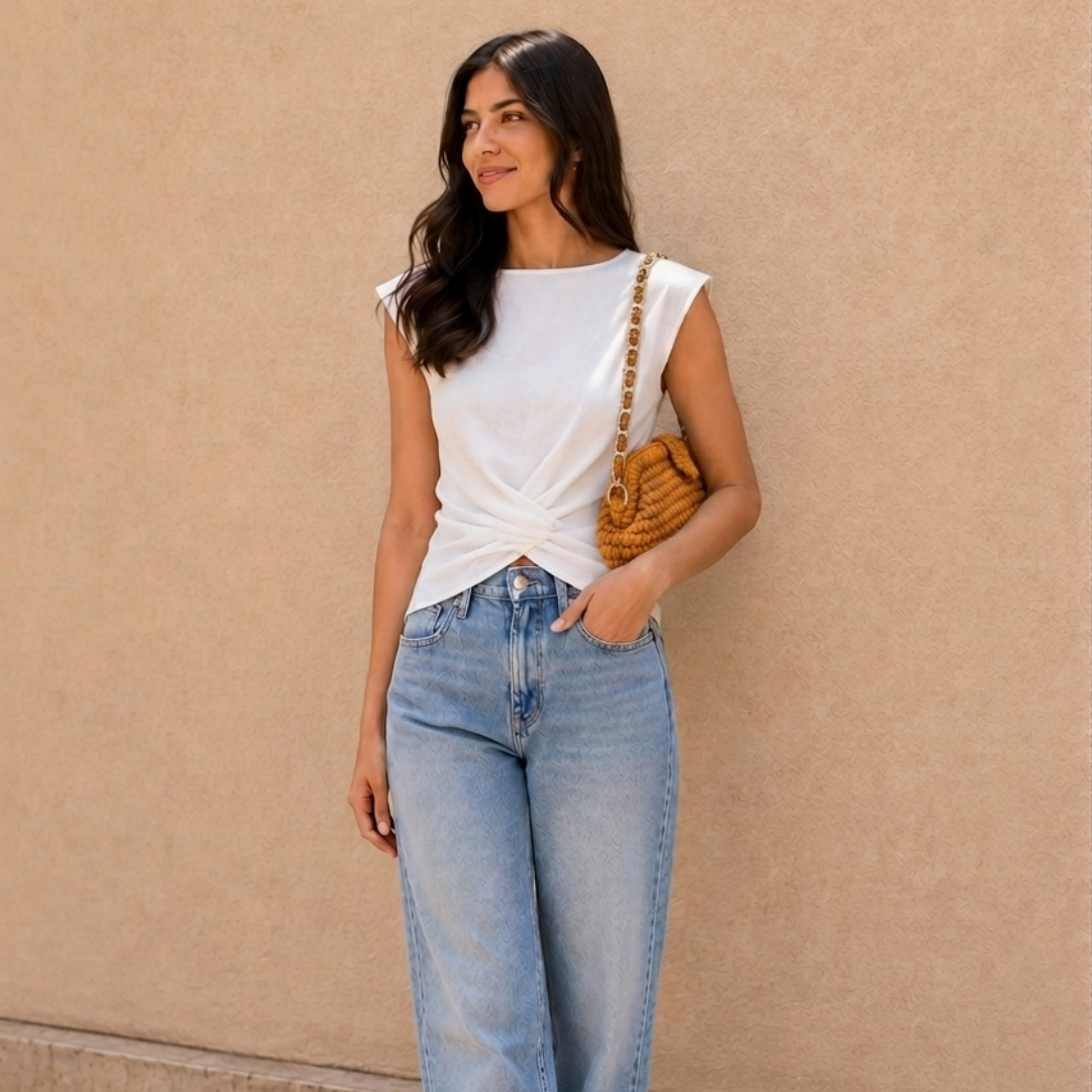 Crochet Snap Clutch | Orange/ Hand or Shoulder Carry