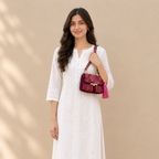 Mosaic Radiance Bag | Bubblegum Pink, Burgundy / Shoulder Carry