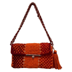 Mosaic Radiance Bag | Rust Orange, Crimson Red / Shoulder Carry