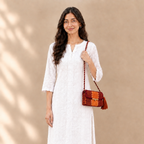Mosaic Radiance Bag | Rust Orange, Crimson Red / Shoulder Carry