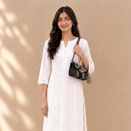 Mosaic Radiance Bag | Navy, Off White, Grey / Shoulder Carry