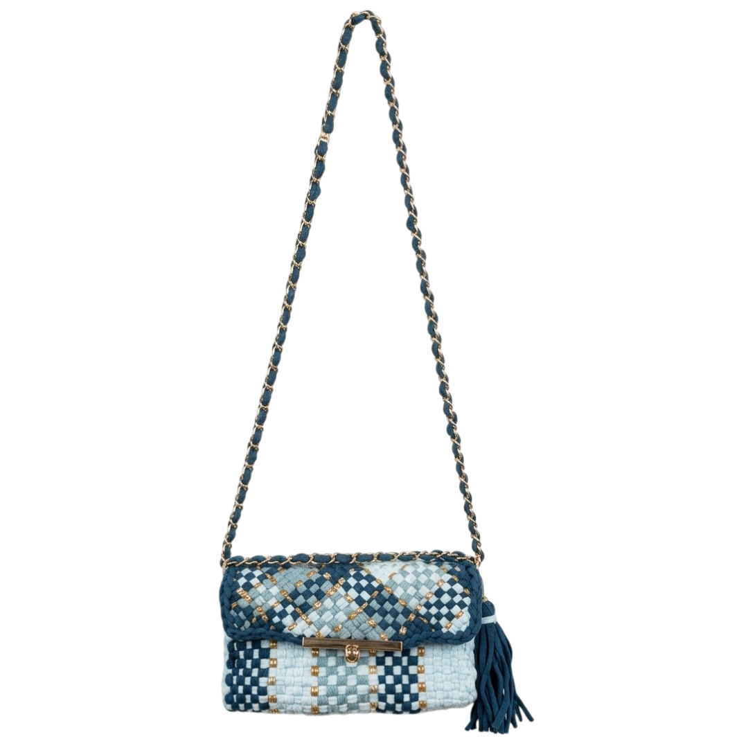 Mosaic Radiance Bag | Shades Of Blues / Shoulder Carry