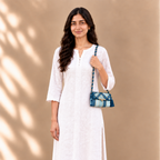 Mosaic Radiance Bag | Shades Of Blues / Shoulder Carry