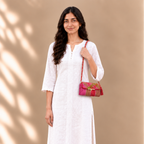 Mosaic Radiance Bag | Vivid Pink, Lime Green, Tangerine / Shoulder Carry