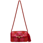 Mosaic Radiance Bag | Shades of Red, Pink, Orange / Shoulder Carry