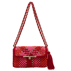 Mosaic Radiance Bag | Shades of Red, Pink, Orange / Shoulder Carry