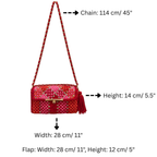 Mosaic Radiance Bag | Shades of Red, Pink, Orange / Shoulder Carry
