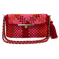 Mosaic Radiance Bag | Shades of Red, Pink, Orange / Shoulder Carry