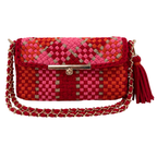 Mosaic Radiance Bag | Shades of Red, Pink, Orange / Shoulder Carry