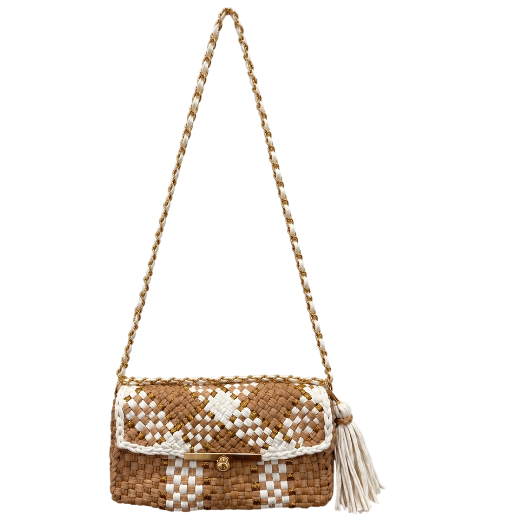 Mosaic Radiance Bag | Beige, Camel, Off White / Shoulder Carry