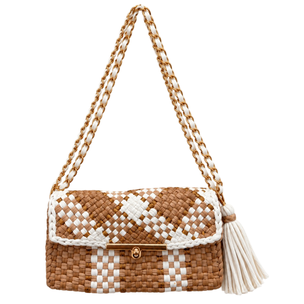 Mosaic Radiance Bag | Beige, Camel, Off White / Shoulder Carry