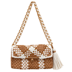 Mosaic Radiance Bag | Beige, Camel, Off White / Shoulder Carry