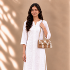 Mosaic Radiance Bag | Beige, Camel, Off White / Shoulder Carry