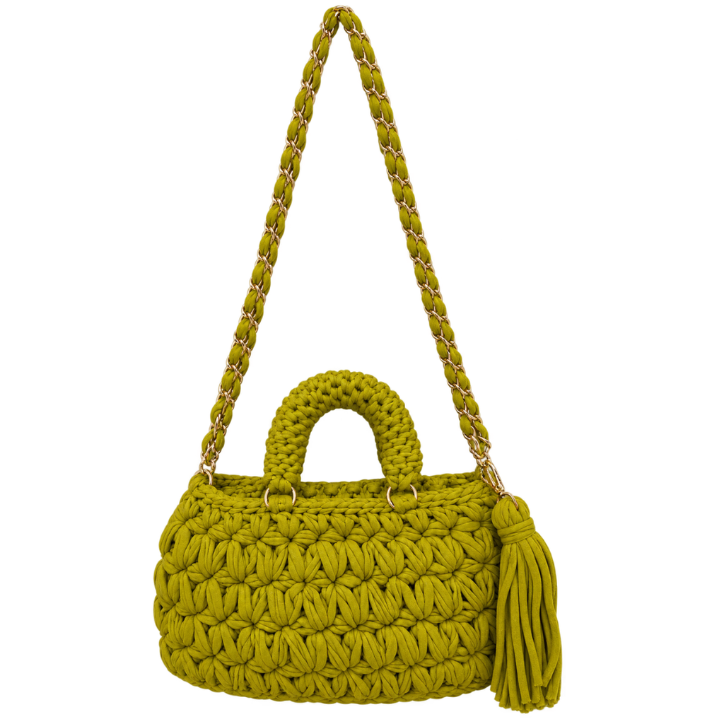 Fleur Bag | Chartreuse / Hand, Shoulder or Crossbody Carry