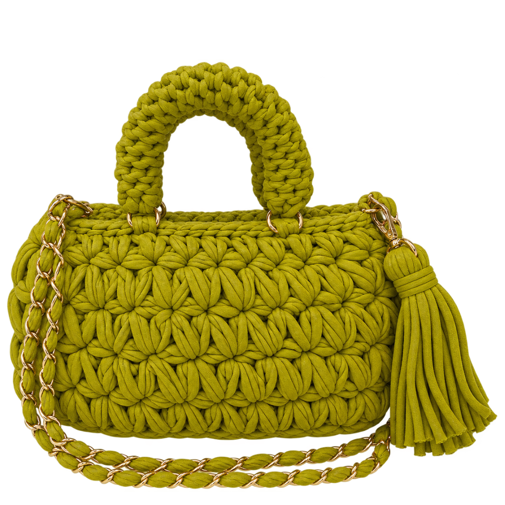 Fleur Bag | Chartreuse / Hand, Shoulder or Crossbody Carry