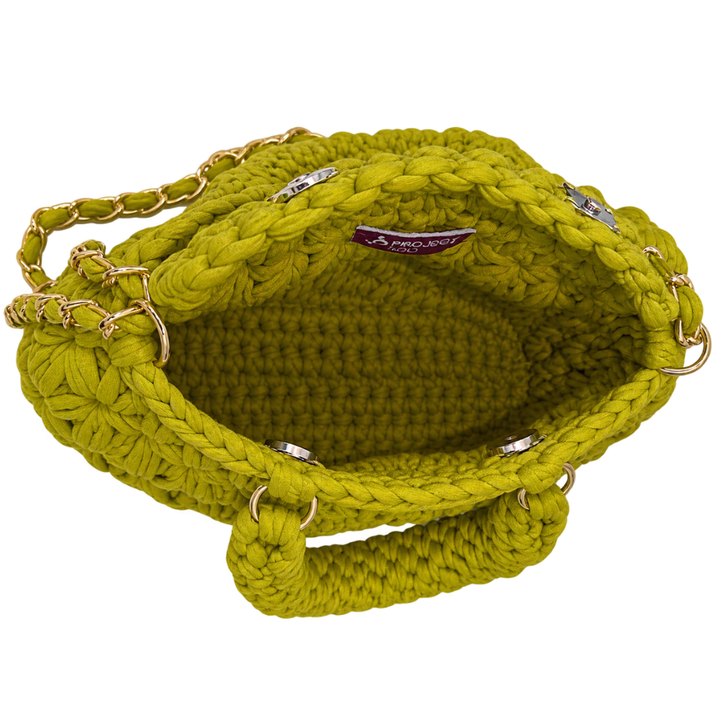Fleur Bag | Chartreuse / Hand, Shoulder or Crossbody Carry
