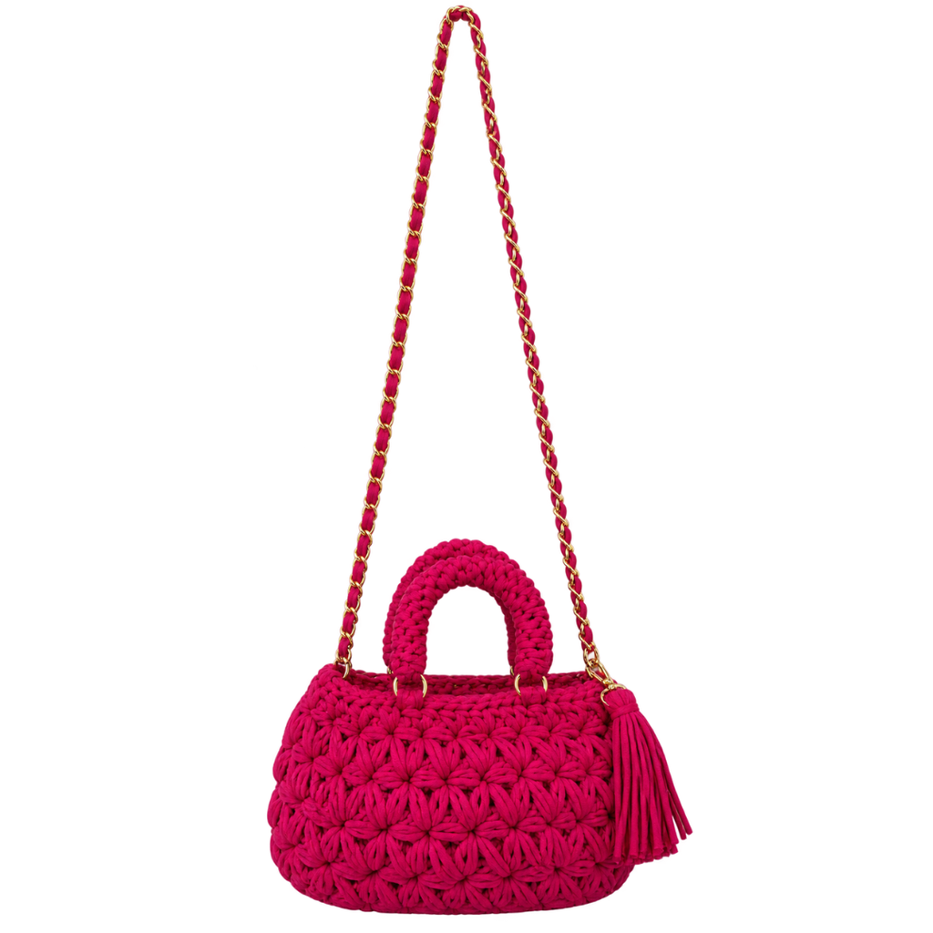 Fleur Bag | Fuchsia Pink / Hand, Shoulder or Crossbody Carry