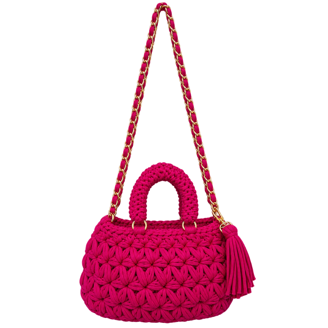 Fleur Bag | Fuchsia Pink / Hand, Shoulder or Crossbody Carry