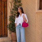 Fleur Bag | Fuchsia Pink / Hand, Shoulder or Crossbody Carry