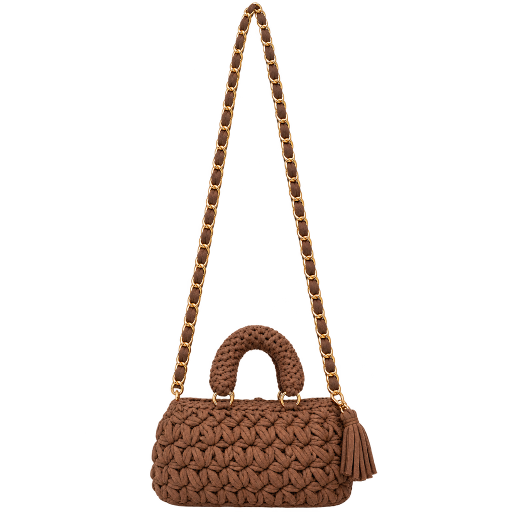 Fleur Bag | Mocha Brown / Hand, Shoulder or Crossbody Carry