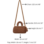 Fleur Bag | Mocha Brown / Hand, Shoulder or Crossbody Carry