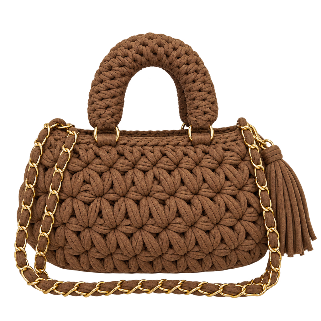 Fleur Bag | Mocha Brown / Hand, Shoulder or Crossbody Carry