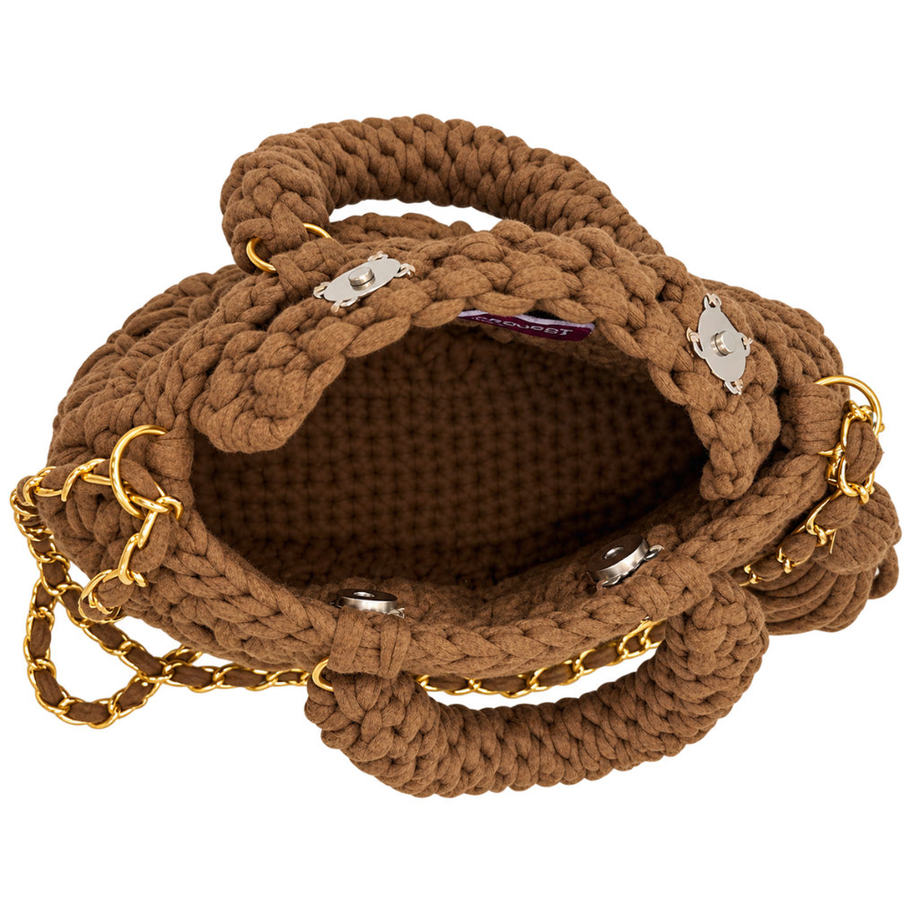 Fleur Bag | Mocha Brown / Hand, Shoulder or Crossbody Carry