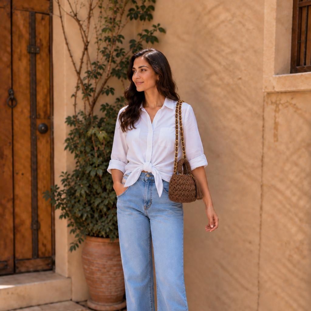 Fleur Bag | Mocha Brown / Hand, Shoulder or Crossbody Carry