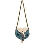 Petite Potli Ivory with Dusty Teal