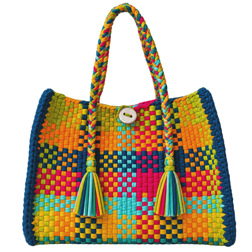 Oversized Tote / Hand / Shoulder Carry Tropical Mischief