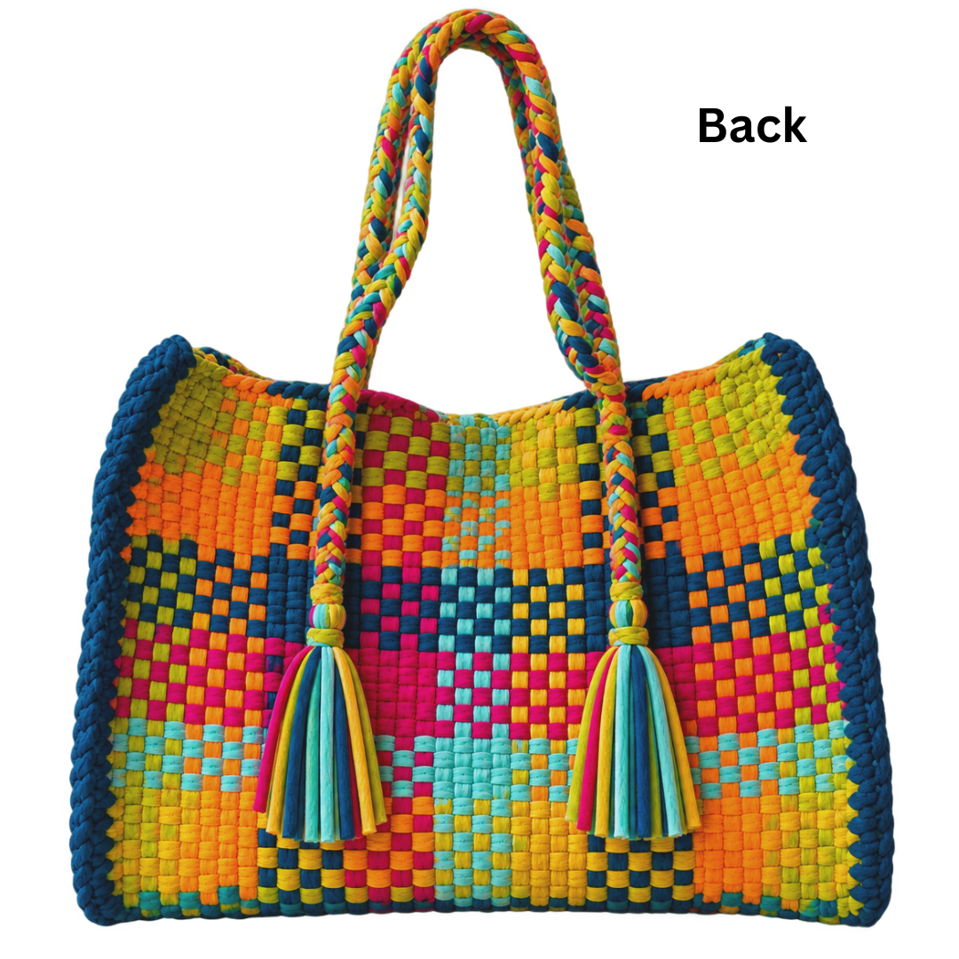 Oversized Tote / Hand / Shoulder Carry Tropical Mischief