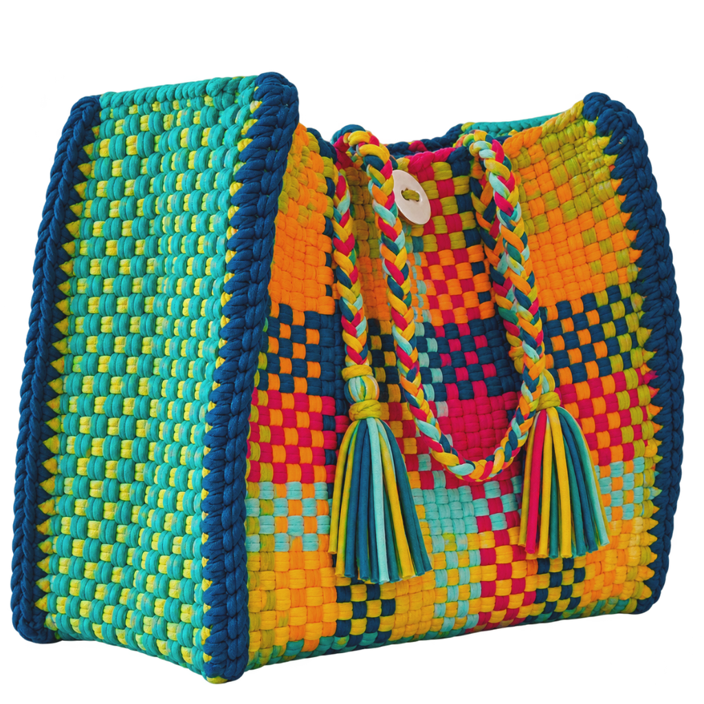 Oversized Tote / Hand / Shoulder Carry Tropical Mischief