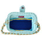 Crochet Snap Clutch | Poolside / Hand or Shoulder Carry