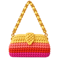 Crochet Snap Clutch | Rani Sunset/ Hand or Shoulder Carry