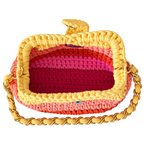 Crochet Snap Clutch | Rani Sunset/ Hand or Shoulder Carry