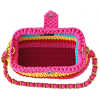 Crochet Snap Clutch | Birthday Cake/ Hand or Shoulder Carry