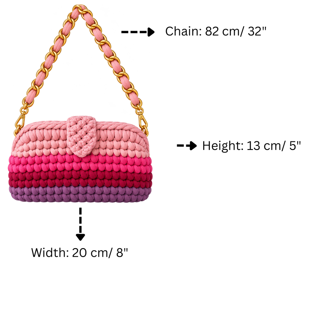 Crochet Snap Clutch | Petal Flush Hand/ or Shoulder Carry